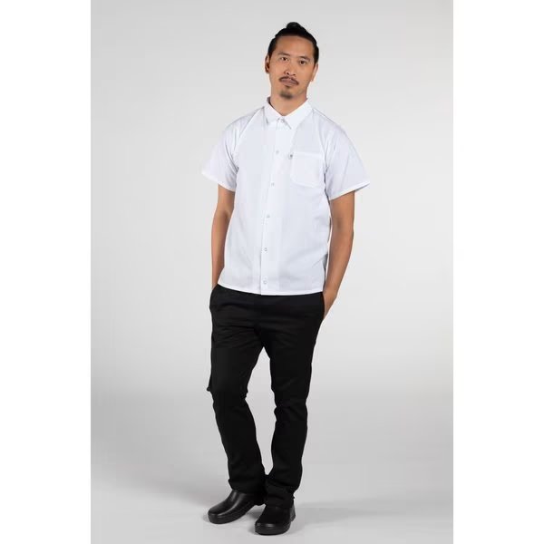 Snap Utility Shirt Wht XS, Uncommon Threads, Mfr#: 0950-2501